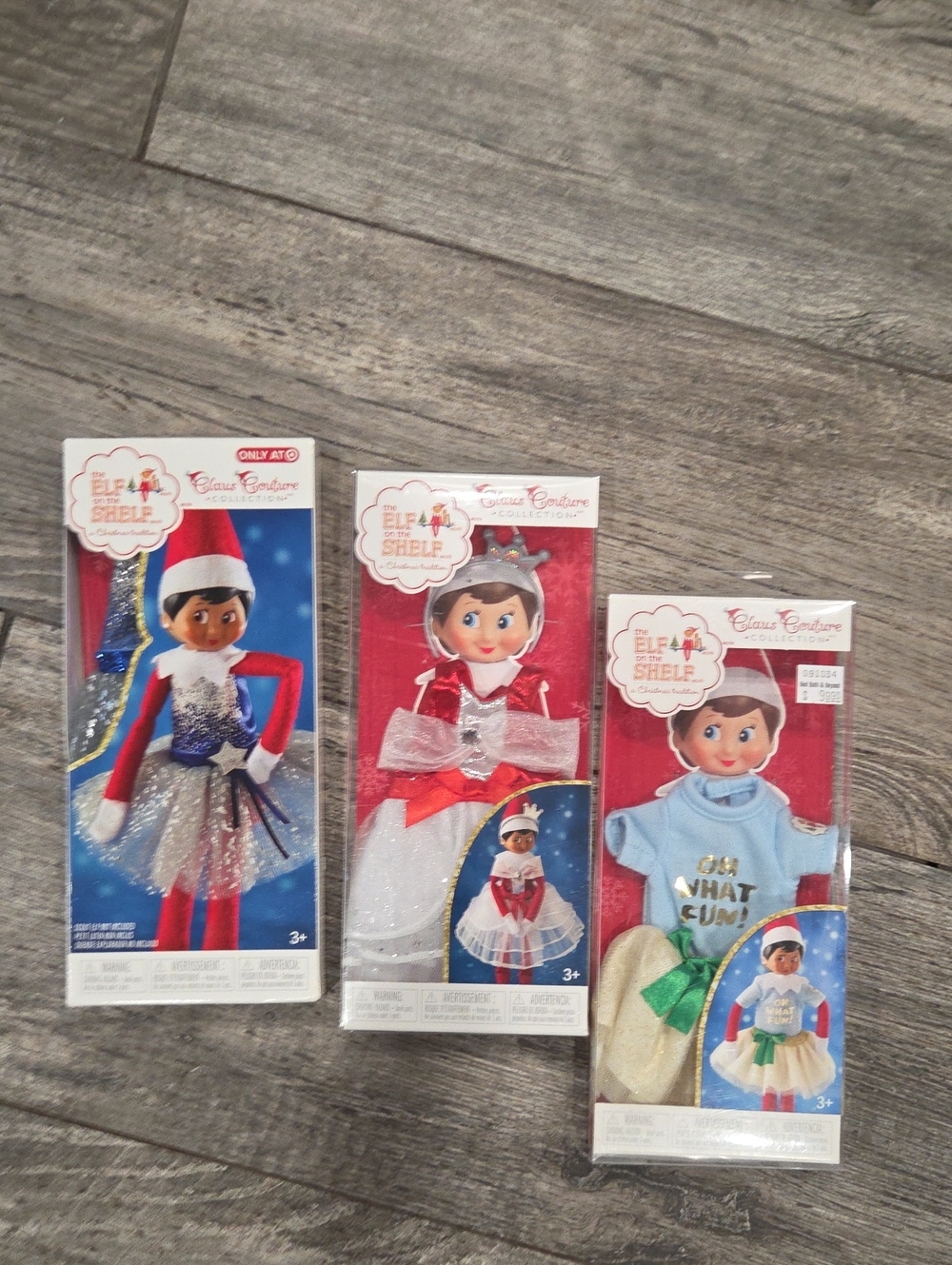 Elf on the Shelf Holiday Doll Outfit - Red, Blue & Light Blue Costumes